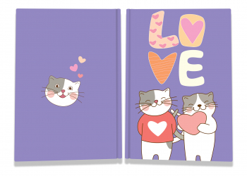 Блокнот TM Profiplan "Sweet love note" cats, А5
