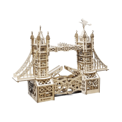 Механічна дерев'яна 3D-модель "Тауерський міст "S"
